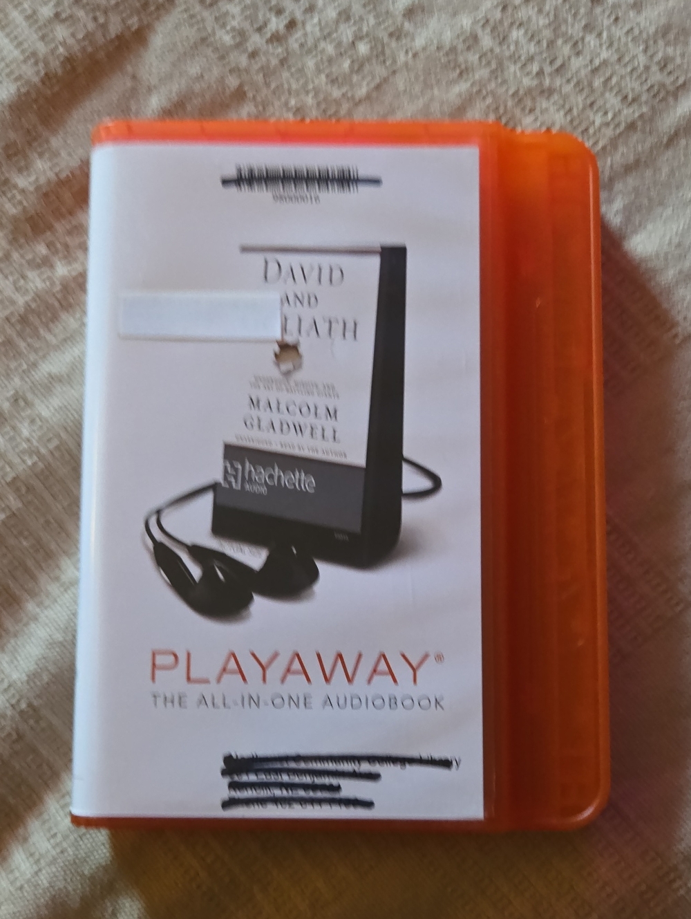 Playaway Audiobook - David And Goliath